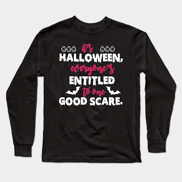 Scare on Halloween Long Sleeve T-Shirt by BB Funny Store